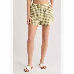 Vitamin A Tallows Linen Cover Up Shorts